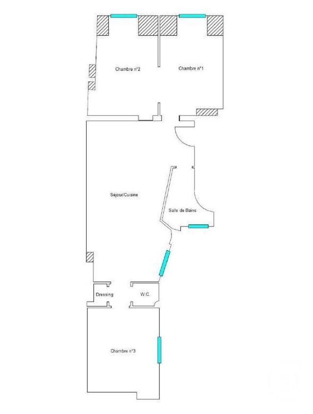 Afficher la photo en grand Appartement F4 à vendre - 4 pièces - 62.78 m2 - PARIS - 75017 - ILE-DE-FRANCE - Century 21 Patrimoine 17